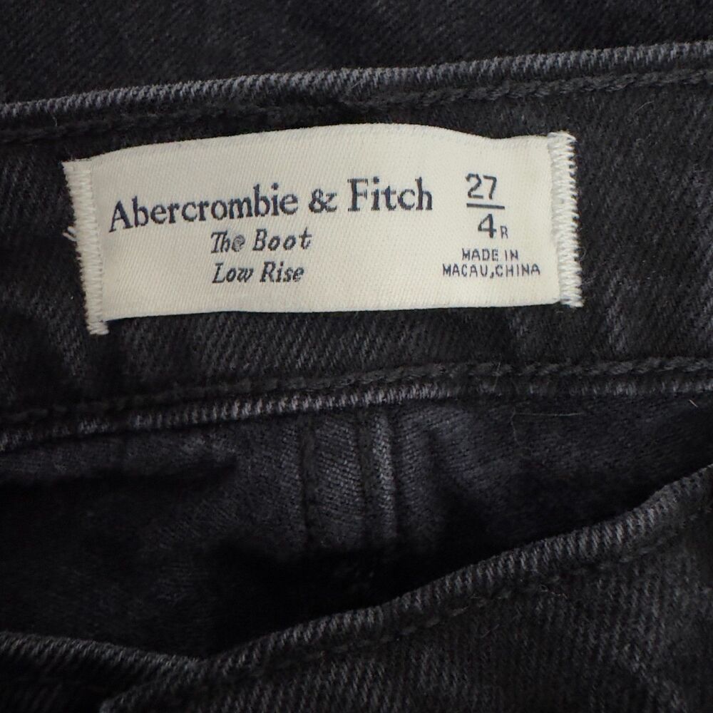 AF Abercrombie Fitch The Boot Low Rise Jeans Bootcut Denim Women's Size 4 / 27 - Picture 3 of 6